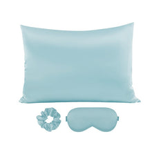 Load image into Gallery viewer, Satin Pillowcase Sleep Mask Scrunchie Gift Set
