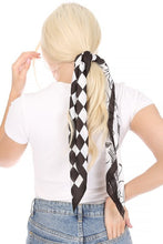 Load image into Gallery viewer, CHECKERED SILK FASHION SCARF
