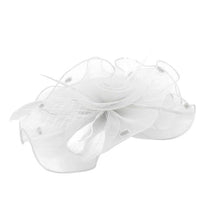 Load image into Gallery viewer, A Fascinator Hat Mesh Ribbon Feathers Gatsby
