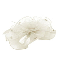 Load image into Gallery viewer, A Fascinator Hat Mesh Ribbon Feathers Gatsby
