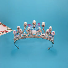 Load image into Gallery viewer, Adult Butterfly Crown Rhinestone Headband L2875-L
