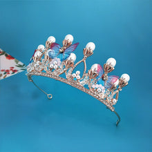 Load image into Gallery viewer, Adult Butterfly Crown Rhinestone Headband L2875-L
