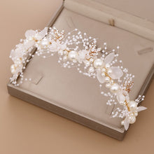 Load image into Gallery viewer, Floral Pearl Headband L2935
