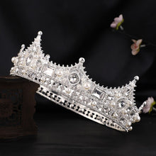Load image into Gallery viewer, Crown Pearl Rhinestone Headband L2880
