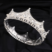 Load image into Gallery viewer, Crown Pearl Rhinestone Headband L2880

