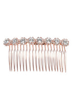 Load image into Gallery viewer, Sunflower Rhinestone Pearls String Comb
