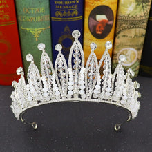 Load image into Gallery viewer, Baroque Crown Rhinestone Headband L2952
