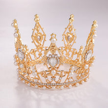Load image into Gallery viewer, Crown Pearl Rhinestone Headband L2953
