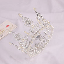 Load image into Gallery viewer, Crown Pearl Rhinestone Headband L2953
