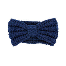 Load image into Gallery viewer, KNITTED BOW WINTER HEAD BAND
