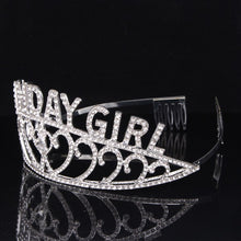 Load image into Gallery viewer, Birthday Rhinestone Crown Headband L3115

