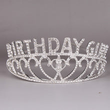Load image into Gallery viewer, Birthday Rhinestone Crown Headband L3115
