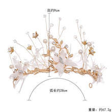 Load image into Gallery viewer, Feather Crystal  Alloy Headband L3309
