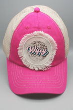 Load image into Gallery viewer, Pink Wifey Leopard Circle Graphic Patch Hat
