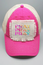 Load image into Gallery viewer, Colorf Pray On In Over It Through It Patch Hat
