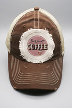 Load image into Gallery viewer, But First Coffee Circle Graphic Patch Hat

