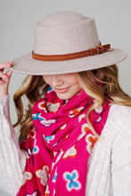 Load image into Gallery viewer, Fringe Leather Belt Strap Fedora Hat
