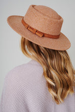 Load image into Gallery viewer, Fringe Leather Belt Strap Fedora Hat
