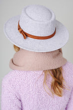 Load image into Gallery viewer, Fringe Leather Belt Strap Fedora Hat
