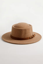 Load image into Gallery viewer, Fringe Leather Belt Strap Fedora Hat
