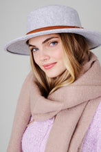 Load image into Gallery viewer, Fringe Leather Belt Strap Fedora Hat
