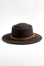 Load image into Gallery viewer, Fringe Leather Belt Strap Fedora Hat
