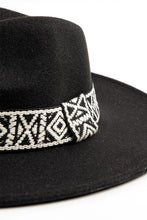 Load image into Gallery viewer, Aztec Print Strap Fedora Hat
