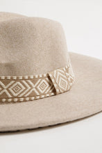 Load image into Gallery viewer, Aztec Print Strap Fedora Hat
