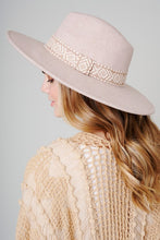 Load image into Gallery viewer, Aztec Print Strap Fedora Hat
