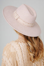 Load image into Gallery viewer, Aztec Print Strap Fedora Hat
