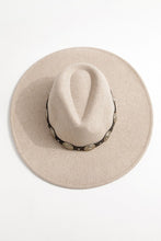 Load image into Gallery viewer, Concho Leather Strap Fedora Hat
