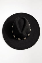 Load image into Gallery viewer, Concho Leather Strap Fedora Hat
