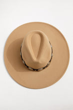 Load image into Gallery viewer, Concho Leather Strap Fedora Hat
