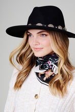 Load image into Gallery viewer, Concho Leather Strap Fedora Hat
