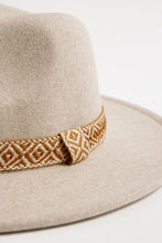 Load image into Gallery viewer, Aztec Print Strap Fedora Hat
