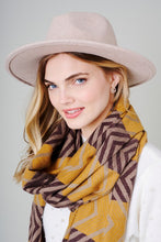 Load image into Gallery viewer, Aztec Print Strap Fedora Hat
