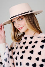 Load image into Gallery viewer, Felt Buckle Fedora Hat
