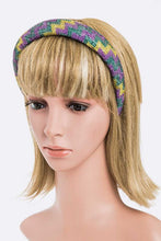 Load image into Gallery viewer, Mardi Gras Crystal Full Stone Headband
