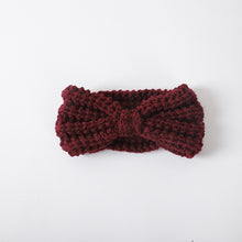 Load image into Gallery viewer, KNITTED BOW WINTER HEAD BAND
